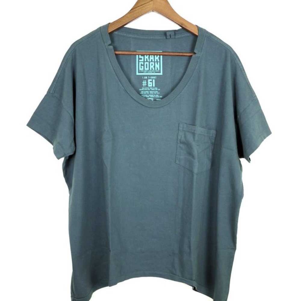 Skargorn #61 Tee in XS Petrol Wash
